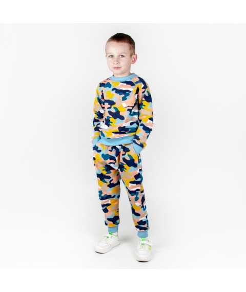 Boy's suit children's blue camouflage Navy Dexter`s Blue 210 134 cm (d210-2)