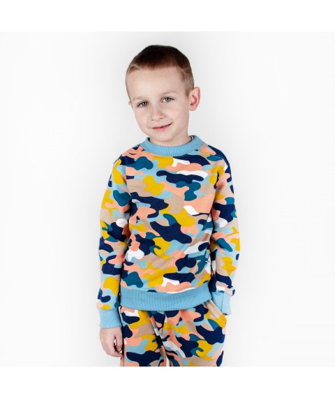 Костюм для мальчика детский синий камуфляж Navy  Dexter`s  Синий 210  134 см (d210-2)
