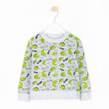 Dino suit for boy made of Dexter`s two-thread fabric Gray 210 134 cm (d210-1)