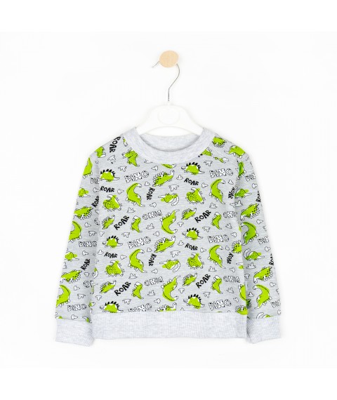 Dino suit for boy made of Dexter`s two-thread fabric Gray 210 134 cm (d210-1)