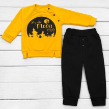 Children's suit Moon jacket and pants Dexter`s Black; Yellow 348 86 cm (d348m-w)