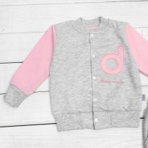 Dexters Dexter`s Dexter`s Gray; Pink 326 86 cm (d326-1sr-rv) sports suit for children with a button-up bomber
