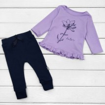 Dexters Dexter`s children's jumper with pants Dark blue; Violet 912 80 cm (d912tsv-lv)