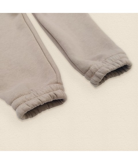 Beige Dexter`s Children's Warm Fleece Hoodie and Pants Beige 2147 128 cm (d2147-12-1)