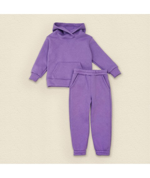 Костюм теплый детский из трехнити на флисе Villi  Dexter`s  Фиолетовый 2147  98 см (d2147-11)