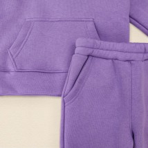 Костюм теплий дитячий із тринитки на флісі Villi  Dexter`s  Фіолетовий 2147  98 см (d2147-11)