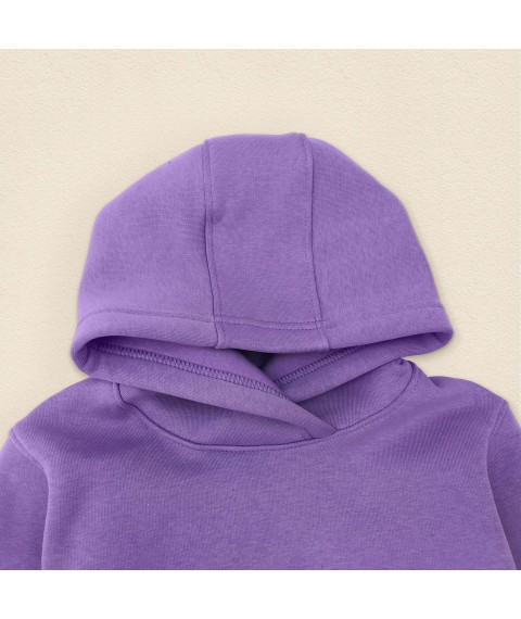 Костюм теплый детский из трехнити на флисе Villi  Dexter`s  Фиолетовый 2147  98 см (d2147-11)