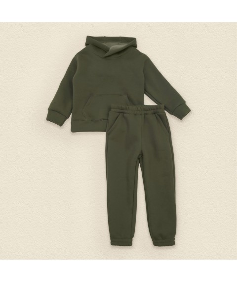 Kids suit made of warm fabric on fleece Haki Dexter`s Khaki 2147 98 cm (d2147-14)