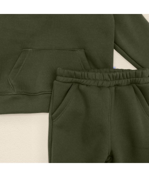 Kids suit made of warm fabric on fleece Haki Dexter`s Khaki 2147 98 cm (d2147-14)