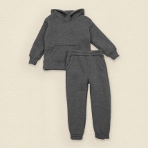 Child's warm suit made of tri-thread on fleece Grafit Dexter`s Gray 2147 98 cm (d2147-13)