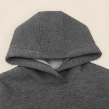Child's warm suit made of tri-thread on fleece Grafit Dexter`s Gray 2147 98 cm (d2147-13)