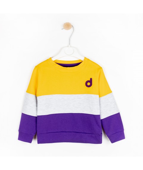 Children's three-color suit with Dexter's embroidery Violet; Yellow 310 98 cm (d310дкс-ф)