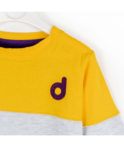 Children's three-color suit with Dexter's embroidery Violet; Yellow 310 98 cm (d310дкс-ф)