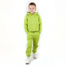 Child's Warm Fleece Hoodie and Pants Lime Dexter`s Green 2147 140 cm (d2147-8-1)