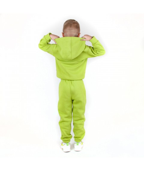 Lime Dexter`s Green 2147 98cm (d2147-8) Kids Warm Fleece Hoodie and Pants Suit