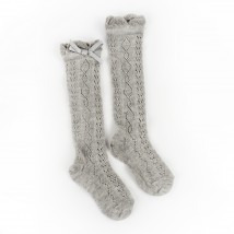 Гольфи для дівчинки з бантиком Gray Bow  Dexter`s  Сірий 68728  6-12м (68728)