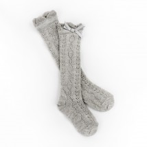 Гольфи для дівчинки з бантиком Gray Bow  Dexter`s  Сірий 68728  6-12м (68728)