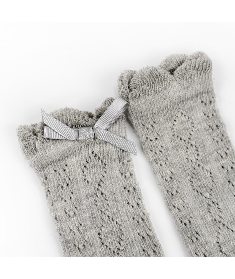 Гольфы с бантиком Gray Bow  Dexter`s  Серый 68728  6-12м (68728)
