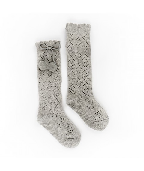 Гольфы для девочки с шариками Cute Gray  Dexter`s  Серый 68724  6-12м (68724)