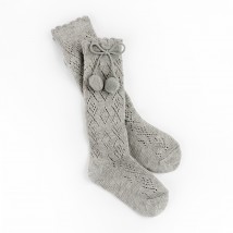 Гольфи для дівчинки з кульками Cute Gray  Dexter`s  Сірий 68724  6-12м (68724)