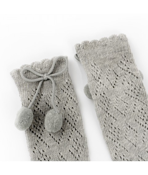 Гольфы для девочки с шариками Cute Gray  Dexter`s  Серый 68724  6-12м (68724)