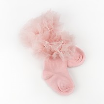 Гольфи для дівчинки з фатіном з антиковзким покриттям Ballerina  Dexter`s  Рожевий 68766   (68766)
