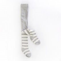 Колготки дитячі з антиковзким покриттям Gray Stripes  Dexter`s  Сірий; Молочний 68792  74 см (68792)