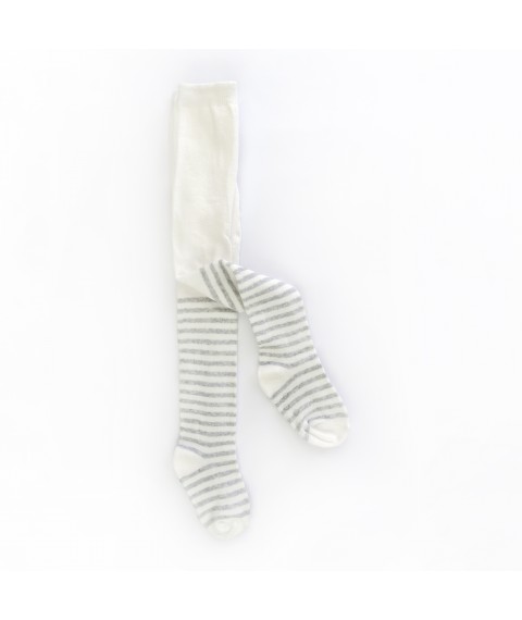 Колготки детские с антискользящим покрытием Stripes  Dexter`s  Молочный; Серый 68791  86 см (68791)