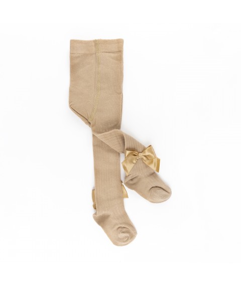 Колготки для девочки с бантиком Cute Bow  Dexter`s  Коричневый 68721  6-12м (68721)
