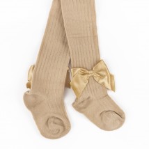 Колготки для дівчинки з бантиком Cute Bow  Dexter`s  Коричневий 68721  6-12м (68721)