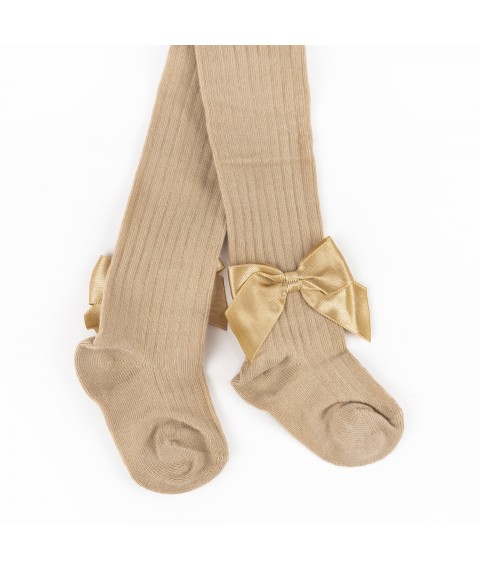 Колготки для девочки с бантиком Cute Bow  Dexter`s  Коричневый 68721  6-12м (68721)