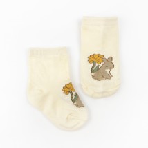 Шкарпетки дитячі із зайчиком Cute Bunny  Dexter`s  Молочний 68762  0-14м (68762)
