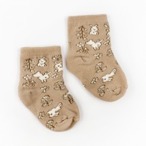 Шкарпетки дитячі із зайчатами Forest Bunnies  Dexter`s  Бежевий 68763  0-14м (68763)