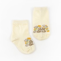 Шкарпетки дитячі із зайчатами Flower Bunnies  Dexter`s  Молочный 68759  0-14м (68759)