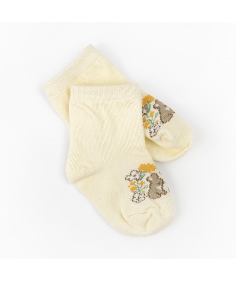 Носки детские с зайчатами Flower Bunnies  Dexter`s  Молочный 68759  0-14м (68759)