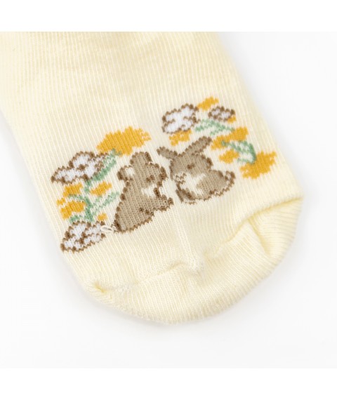 Носки детские с зайчатами Flower Bunnies  Dexter`s  Молочный 68759  0-14м (68759)