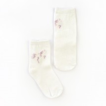 Шкарпетки дитячі для дівчинки White Unicorn  Dexter`s  Білий 68786  23-26м (68786)
