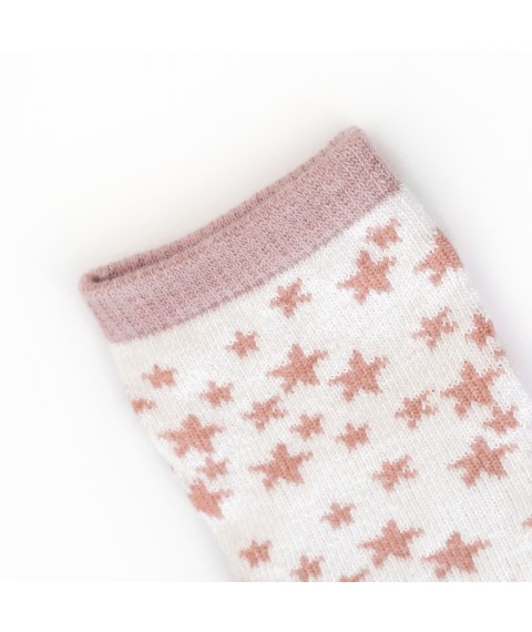 Носки детские для девочки со звездочками Soft Stars  Dexter`s  Молочный; Розовый 68780  0-14м (68780)