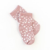 Шкарпетки дитячі для дівчинки із зірочками Powder Stars  Dexter`s  Рожевий 68782  0-14м (68782)