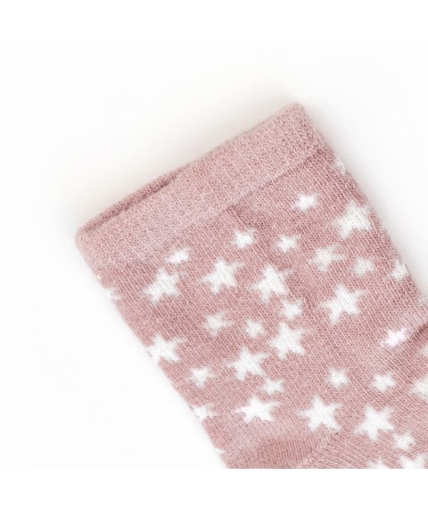 Шкарпетки дитячі для дівчинки із зірочками Powder Stars  Dexter`s  Рожевий 68782  0-14м (68782)