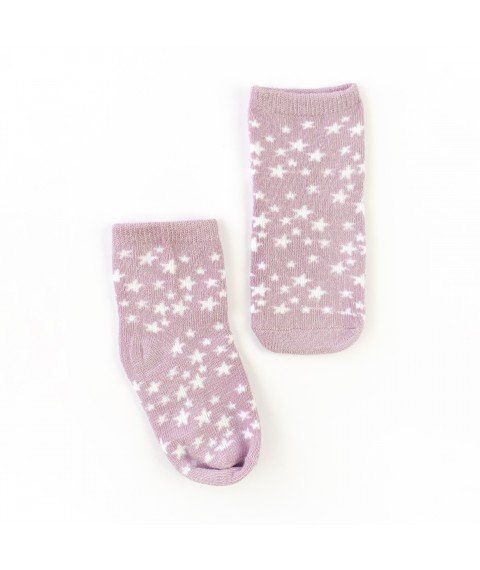 Носки детские для девочки со звездочками Lilac Stars  Dexter`s  Сиреневый 68781  0-14м (68781)