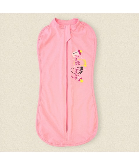 Cocoon for a girl with a zipper 0-3 m Hello Baby Dexter`s Pink 146 0-3 months (d146-2khl-rv)