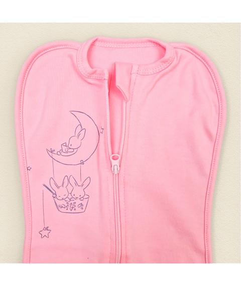 Pink cocoon with zipper Rabbit 0-3m Dexter`s Pink 946 0-3months (d946-1/4rv-2)
