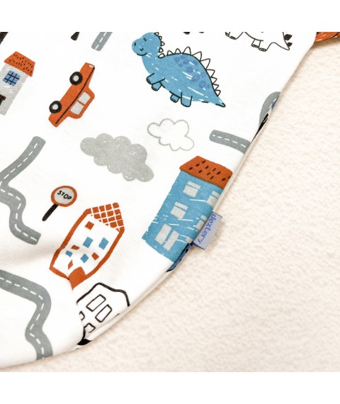 Velcro diaper 0-3 months Dino in town Dexter`s White d946dn-st-2 0-3 months (d946dn-st-2)
