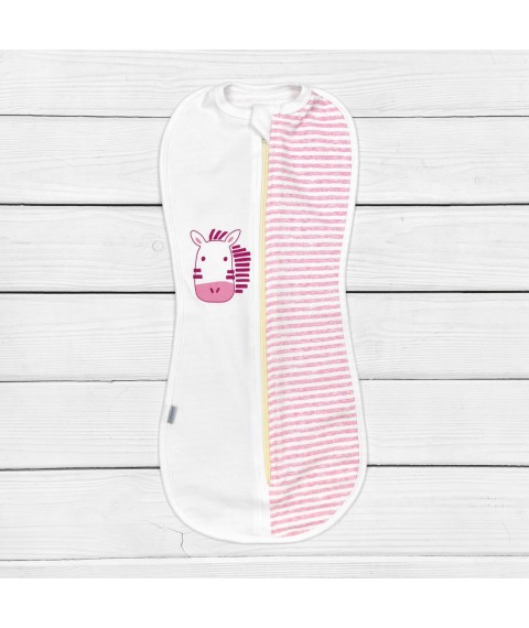 Пелюшка-кокон для дівчинки Debrik  Dexter`s  Рожевий;Білий d946-1зр-рв  0-1міс (d946-1зр-рв)