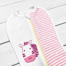 Cocoon diaper for a girl Debrik Dexter`s Pink; White 946 0-1 months (d946-1zr-rv)