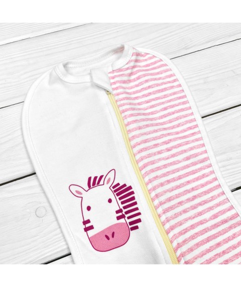 Cocoon diaper for a girl Debrik Dexter`s Pink; White 946 0-1 months (d946-1zr-rv)