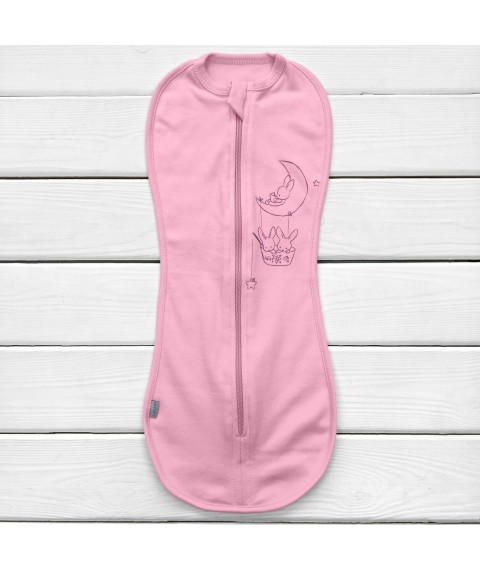Dexter`s pink 946 0-1 month (d946-1/4rv) single-toned cocoon diaper with zipper from birth
