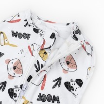 Європелюшка для малюків з інтерлоку 0-3м Woof  Dexter`s  Білий d946-2вф-нв  0-3міс (d946-2вф-нв)