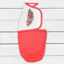 Diaper cocoon footer with Velcro Dexter`s Feather Red; White 3-181 0-1 months (d3-181pr-kr)